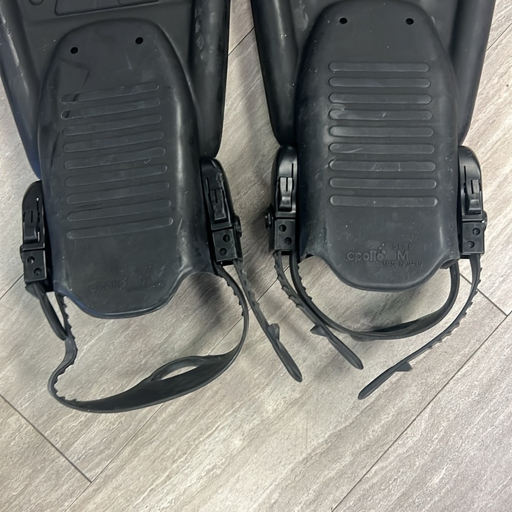 Black Scuba Split Fins‎ Apollo Size M - Picture 4 of 9